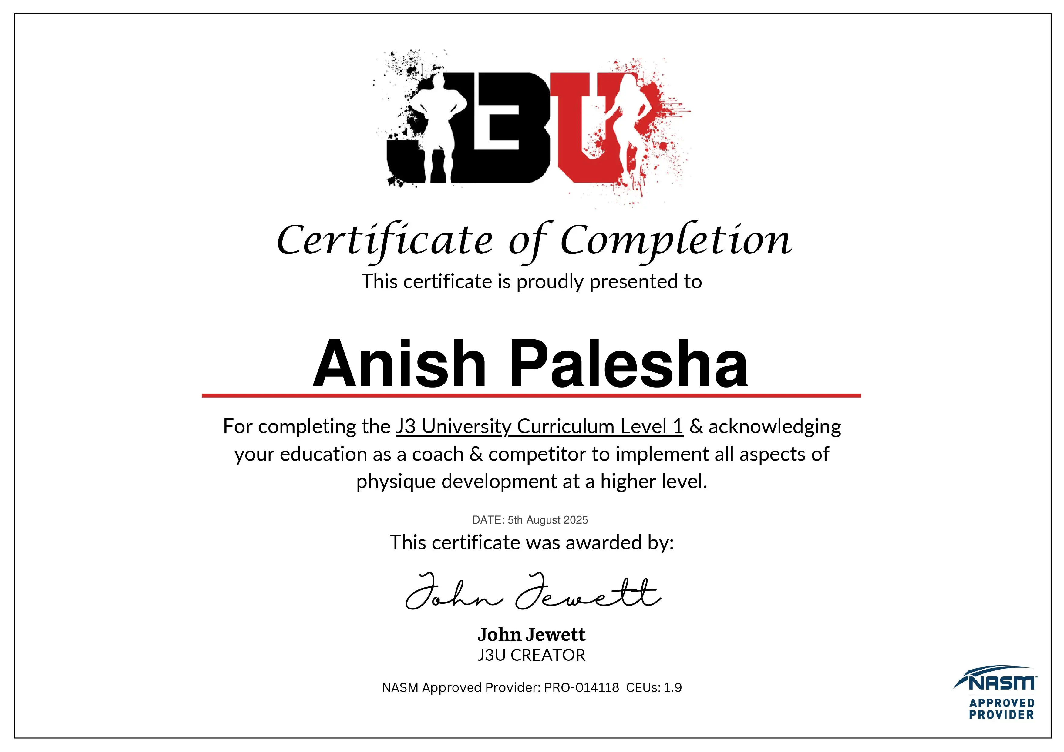 Evidance based body building